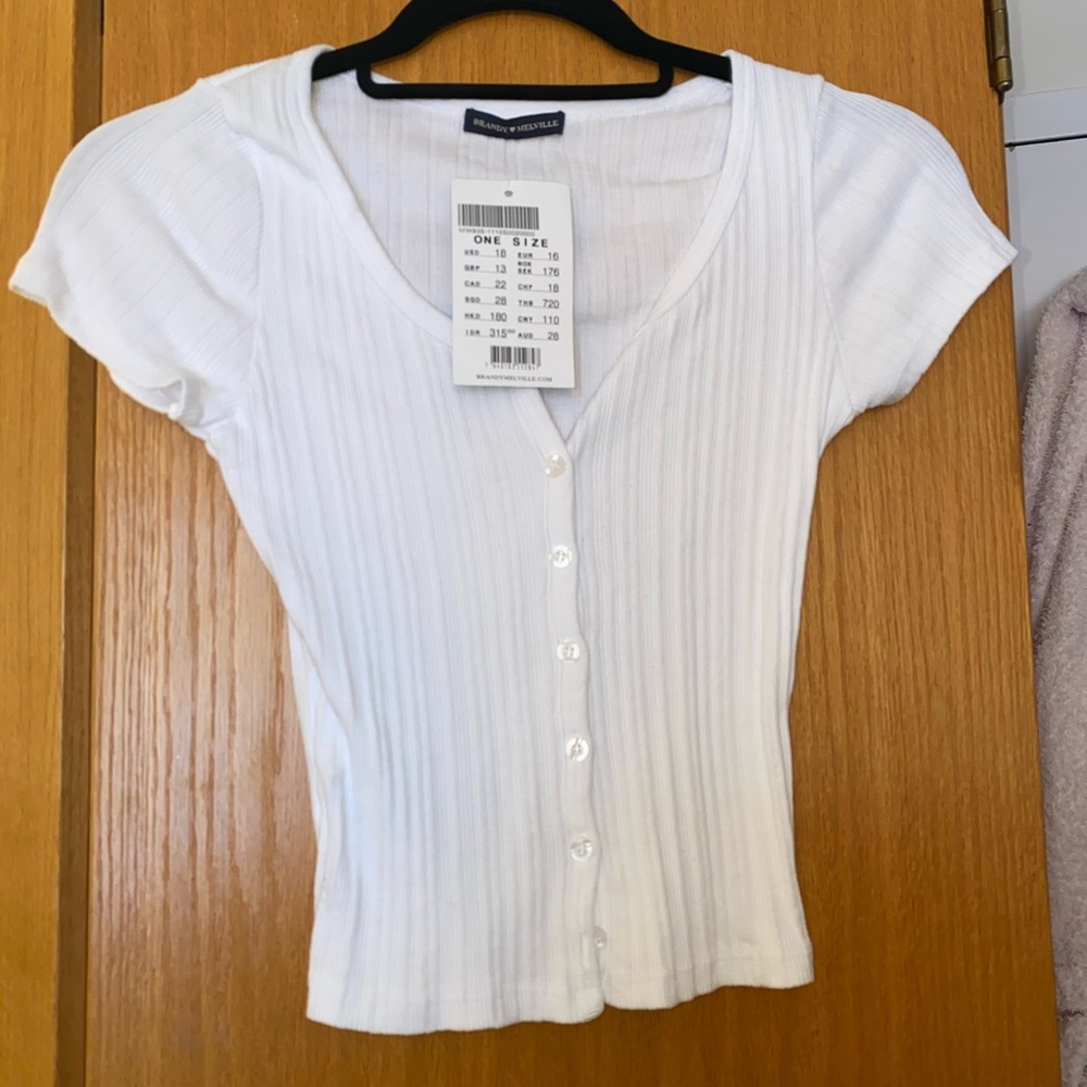 Brandy Melville Button Up Tee